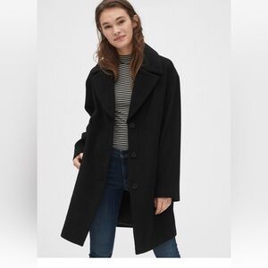 GAP Women's Elegant Black Trench Coat Pre- owned Excellent condition